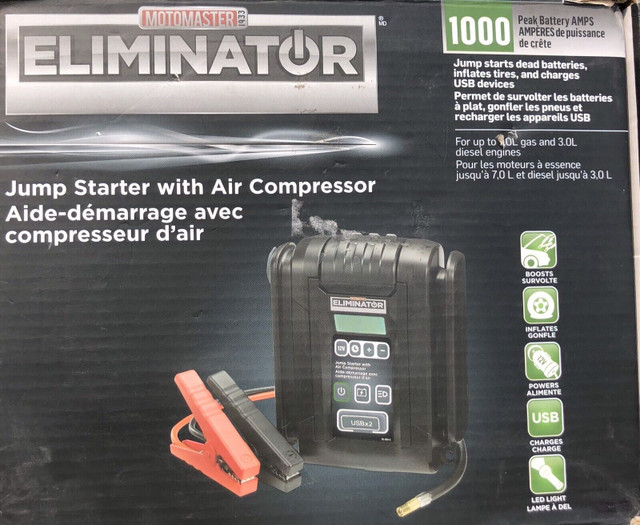 MotoMaster Eliminator 1000 A avec compresseur à air, Outils électriques, Longueuil/Rive Sud
