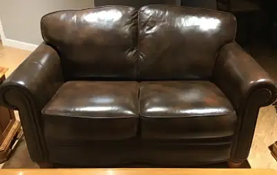 Leather Loveseat, View more