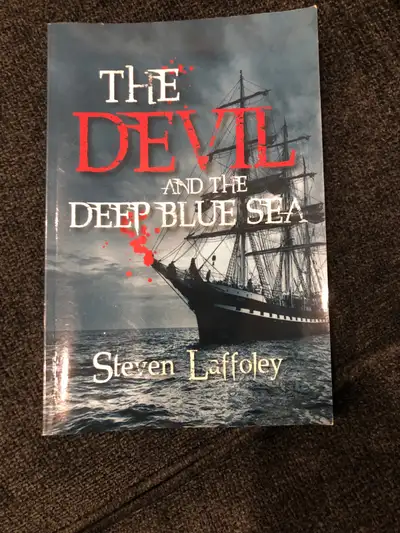 For sale a book, The Devil and the deep blue sea by Steven Laffoely in excellent condition. This is...