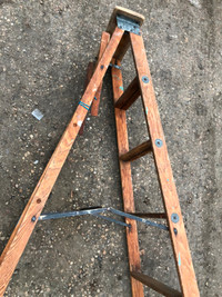 I deliver! Vintage Wooden Ladder