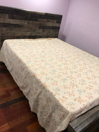 Queen size Brand New Bed Frame Box and Mattress and cupboard