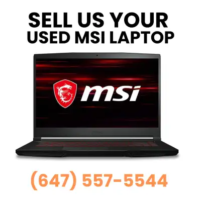 At Device Mart we specialize in buying your old, used and preloved MSI Gaming Laptop! We are ready t...