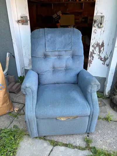 Assisted lift Blue Recliner, View more
