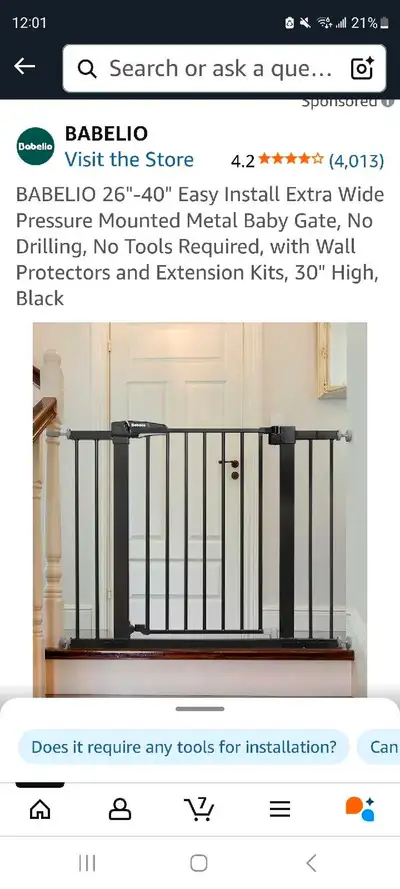 Dog gate metal black new, View more