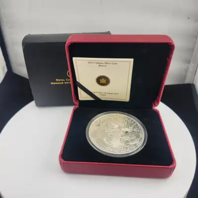 Canadian 2013 5-Ounce $50 Silver Coin - Beaver, View more