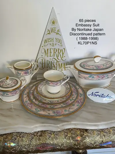 Vintage 1988 discontinued Embassy Suit By Noritake Japan (, View more