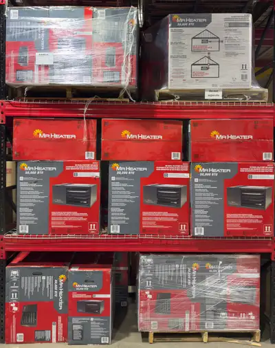 Keep your workshop or garage warm and cozy all winter with a brand-new, factory-sealed Mr. Heater Bi...