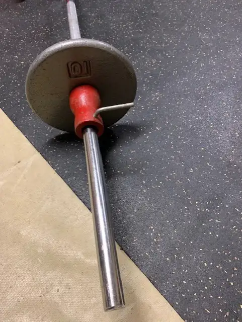 140 pound Weight Set - w/ barbell and dumbells in Exercise Equipment in Calgary - Image 5