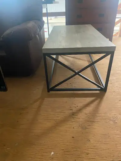 Got this coffee table when we got married. Good condition, just looking for a different style. Text...