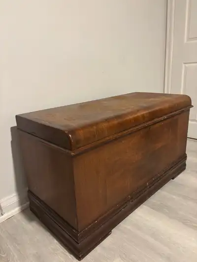 Real Wood - Antique Vintagey Ottoman - Storage Chest, Storage, View more