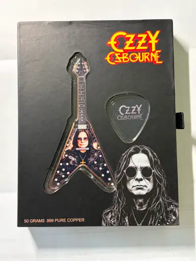 Ozzy Osborne 50g copper guitar, View more
