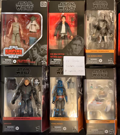 Pricing in Canadian $, or best offer. MISB: 175$ / 5 Mandalorian (Beskar), Bad batch Wrecker 45$ ESB...