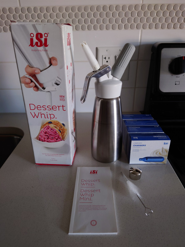 iSi Dessert Whip with NO2 Chargers in Kitchen & Dining Wares in Abbotsford