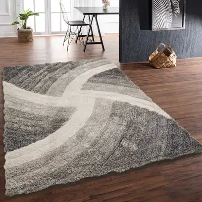  3D SHAGGY STELLA GREY RUG, View more