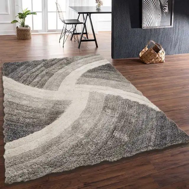  3D SHAGGY STELLA GREY RUG in Rugs, Carpets & Runners in Ottawa - Image 2