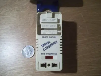 Vintage-Travel voltage converter & universal travel adapter, View more