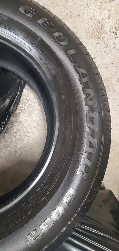 Yokohama Geolandar G033 All Season Tires –215/70R16 These tires are only 8 months old and in excelle...