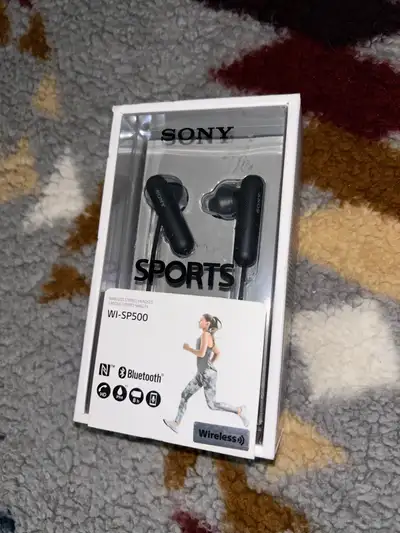 Sony black wireless Bluetooth earbuds, new sealed $30 Pick up Alliston Shipping available at buyers...