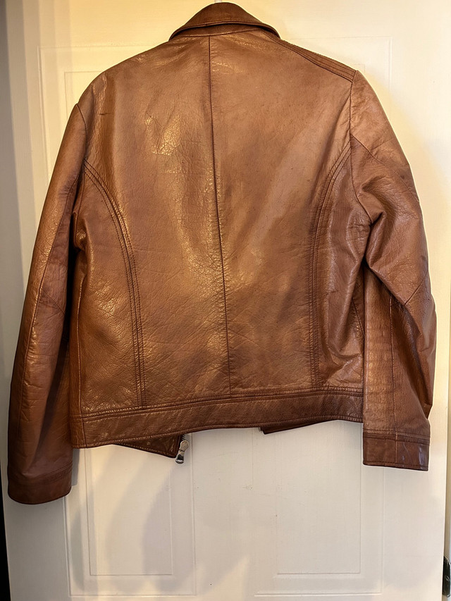 Veste en cuir Zara leather jacket dans Hommes  à Ville de Montréal - Image 4