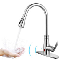Touchless Kitchen Faucet with Pull Down Sprayer, SNAN Single Han