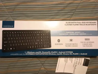 Insignia bluetooth computer keyboard, View more