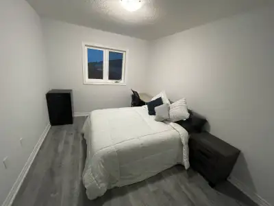 Room in the main floor of the house. available in a brand-new house with 2 rooms, One room occupied,...