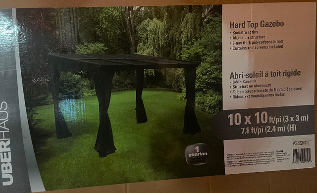 10x10 UberHaus Hard Top Gazebo (delivered and installed) in Outdoor Décor in Markham / York Region