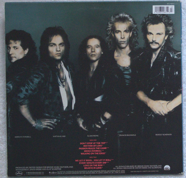 Scorpions Savage Amusement 1988 Heavy Metal Vinyl 20$ dans CD, DVD et Blu-ray  à Saint-Hyacinthe - Image 2