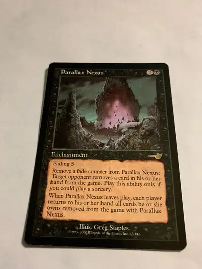 2000 PARALLAX NEXUS #63MAGIC THE GATHERING Nemesis UNPLYD NM _MT. Hello buyer, If you see this annou...
