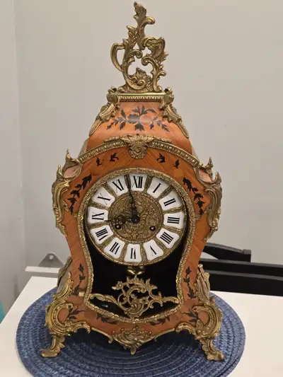 Franz Hermle and Sons Antique Clock and Mount, View more