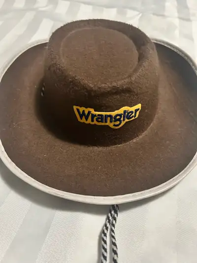 Cowboy hat for baby Color: Brown Size: 6-12 months old Very clean From pet-free and smoke-free home