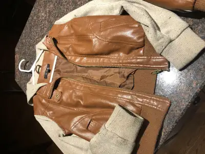 Young teens Pleather Tan Colour Great Condition 20$ each Medium Sizes Urban Planet purchase