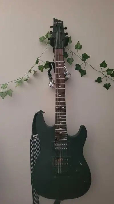Laguna Black Guitar - Black Superstrat 3/4 Scale, View more
