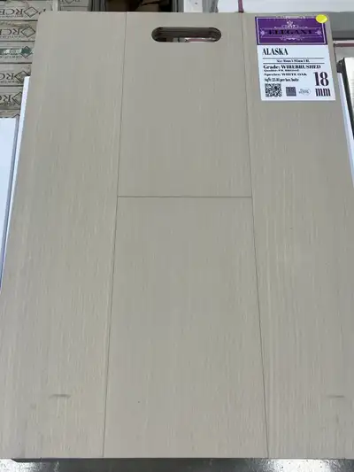 NAF ELEGANCE "ALASKA" WIREBRUSHED WHITE OAK ENGINEERED HARDWOOD, View more