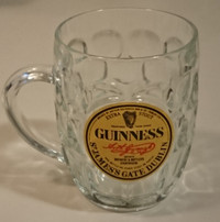 Vintage Guinness St James Gate Dublin 16 oz Beer Mug/ Glass