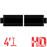 2 PIECE HEAVY DUTY STEEL TARP SET – 16′ X 27′ (4′ DROPS + FLAPS