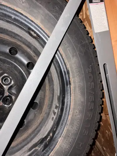 I'm offering a set of used winter tires, Continental Viking Contact, size 205/65R16, mounted on stee...