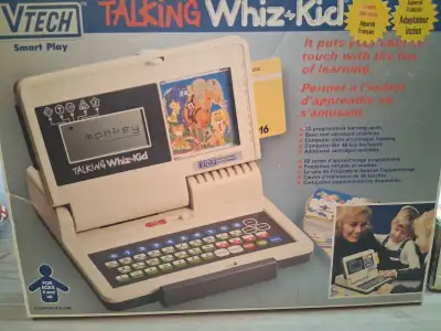 ordinateur portable éducatif vintage VTech Talking Whiz Kid 1987, View more