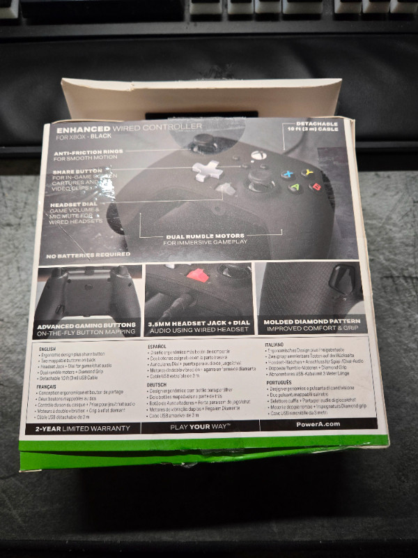 PowerA Wired Controller for Xbox Series X and S - Black in XBOX One in Markham / York Region - Image 4
