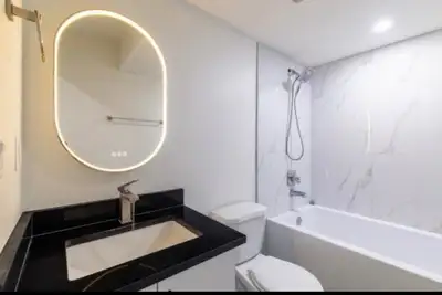 950 sqft space 2 bedroom basement for rent, utilities included with free wifi nd parking ,