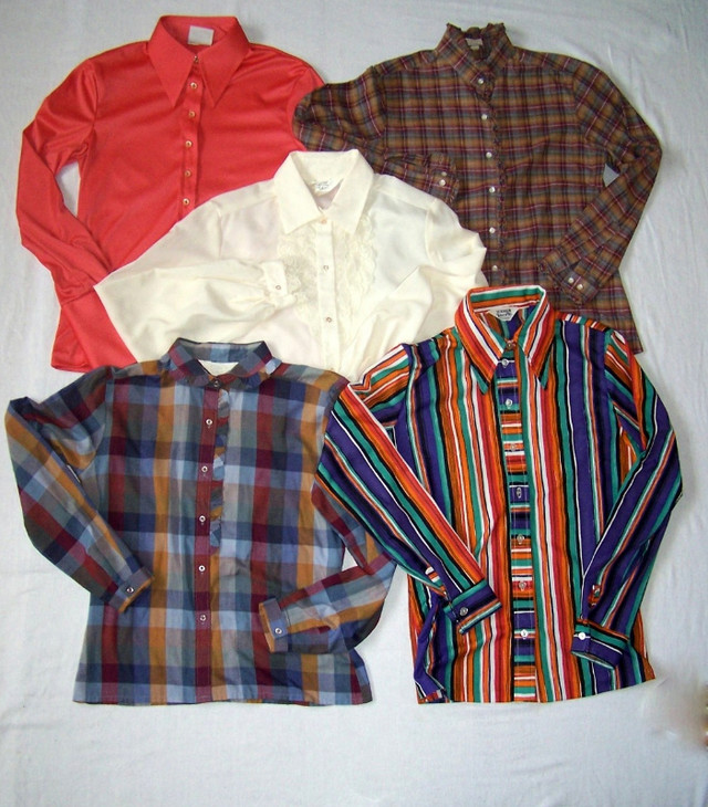 5 Blouses, vintage, $3-$5-$10, excellent condition, sizes 10-12 in Women's - Tops & Outerwear in City of Toronto