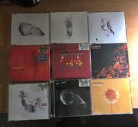 COLDPLAY CD SINGLES LOT COLLECTION, 9 TOTAL RARE CD SINGLES.