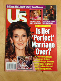 Celine Dion Cover US Weekly magazine Issue 375 April 22, 2002
