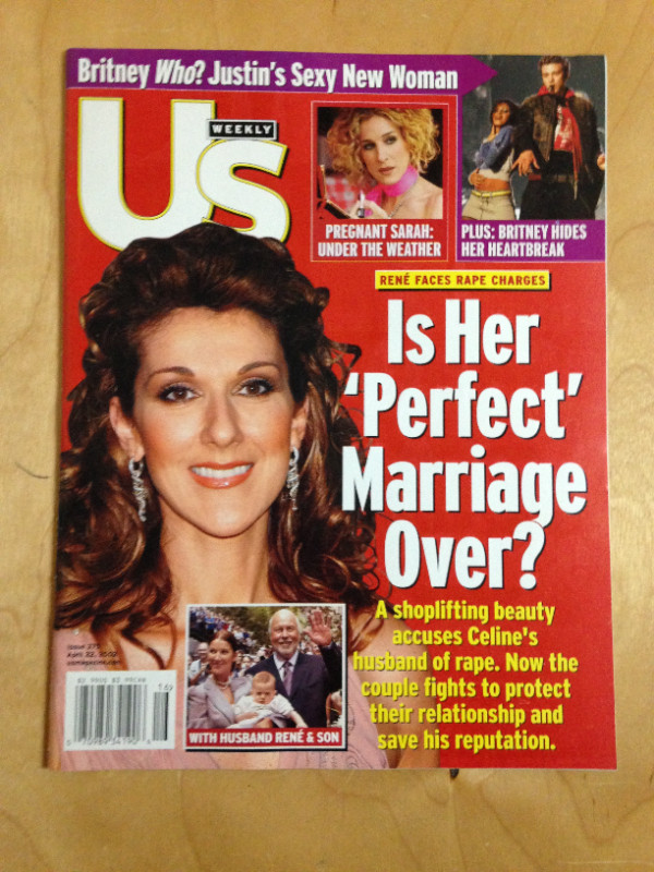 Celine Dion Cover US Weekly magazine Issue 375 April 22, 2002 in Magazines in Winnipeg