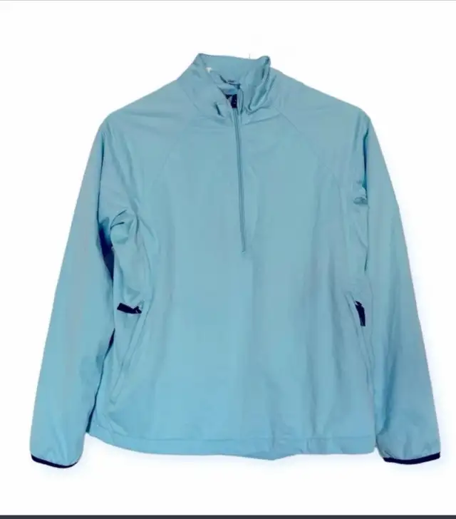 Adidas Set-Black Cropped Leggings (L) and Blue Windbreaker Sm in Women's - Tops & Outerwear in Cambridge - Image 3