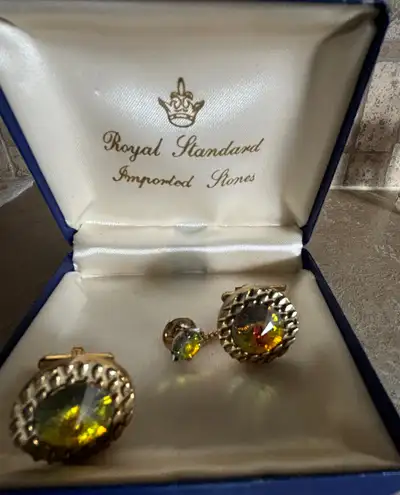 Vintage Cuff Links and Tie Pin, View more