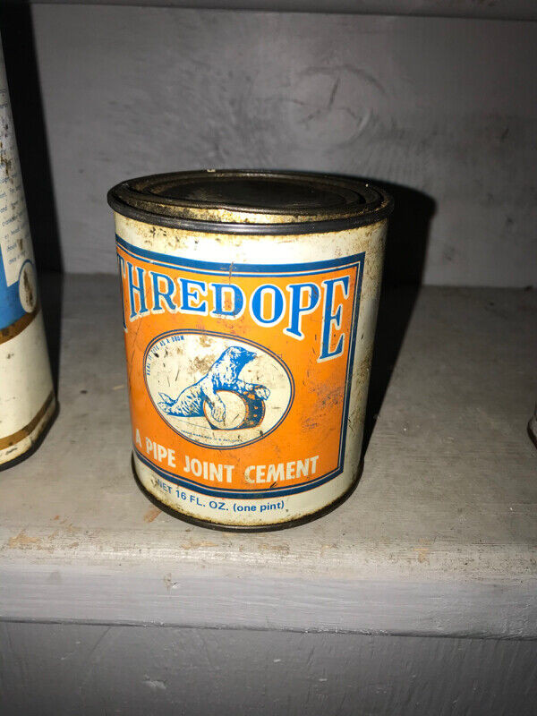 3 VINTAGE UNIQUE CANS - ROTUNDA WOODS  THREDOPE  IMPERIAL in Arts & Collectibles in Mississauga / Peel Region - Image 4