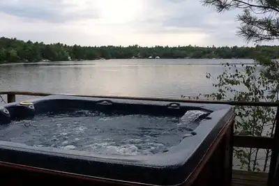 Muskoka waterfront cottage, with hottub and fire pit, View more