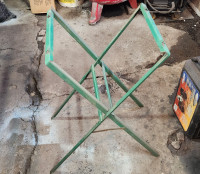 Vintage folding green Coleman stove stand