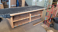 Large rolling work benches